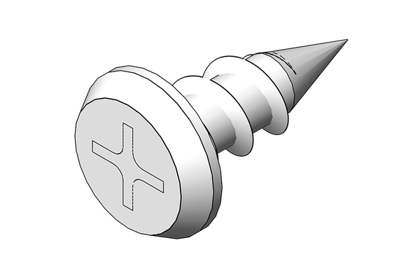 Саморез острый оцинкованный (клопы)