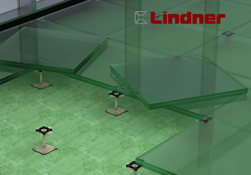 Фальшпол серия Lumen - стеклянная плита