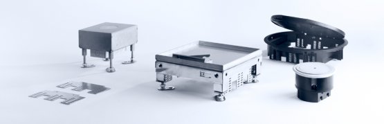 Напольные розеточные лючки для фальшполов